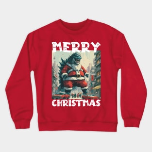 Christmas Godzilla - 3 Crewneck Sweatshirt